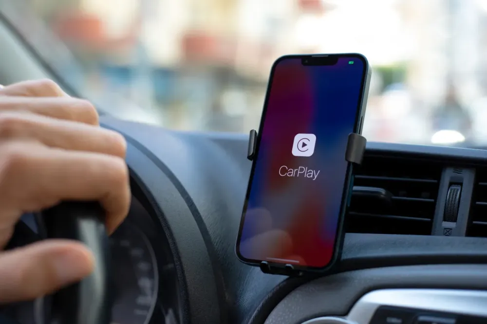 Interface CarPlay à Vénissieux
